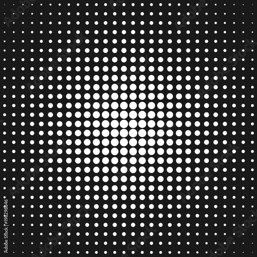 Retro abstract halftone circle pattern background - vector design from dots