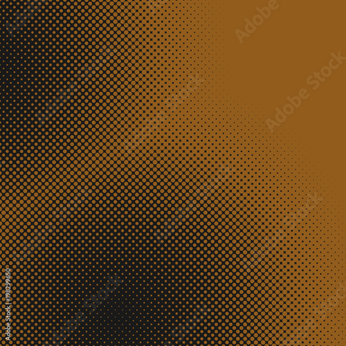 Geometric abstract halftone dot pattern background - vector graphic from circles