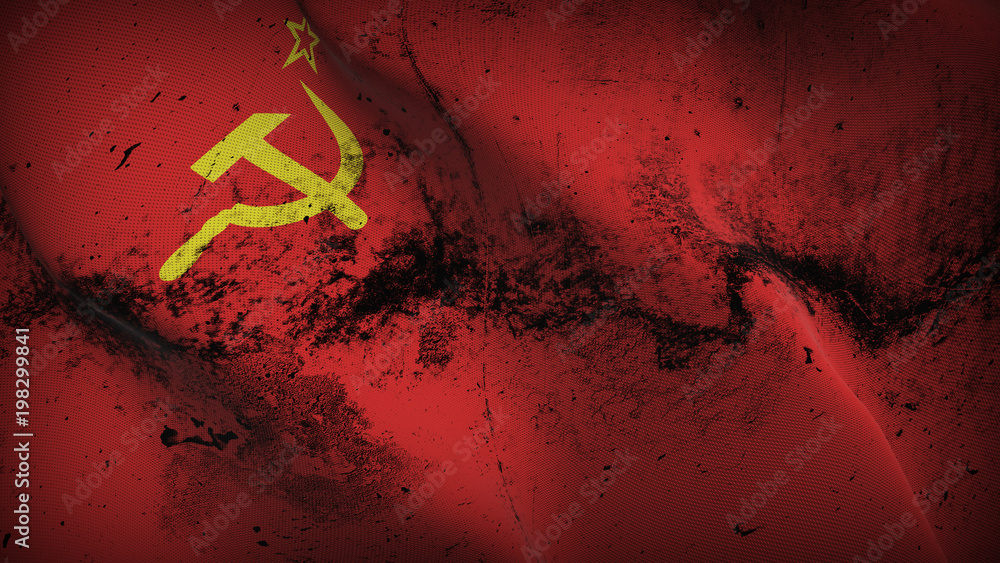 Photography Soviet Union USSR grunge flag waving loop