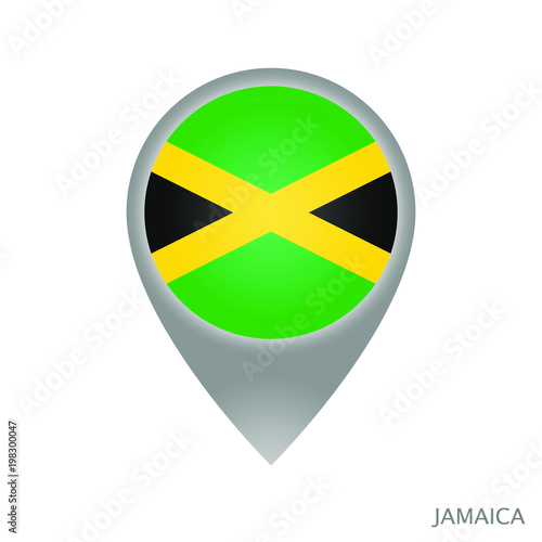 Map pointer with flag of Jamaica. Gray abstract map icon. Vector Illustration. Free Download Map pointer with flag of Jamaica. Gray abstract map icon. Vector Illustration. - GFXLoad