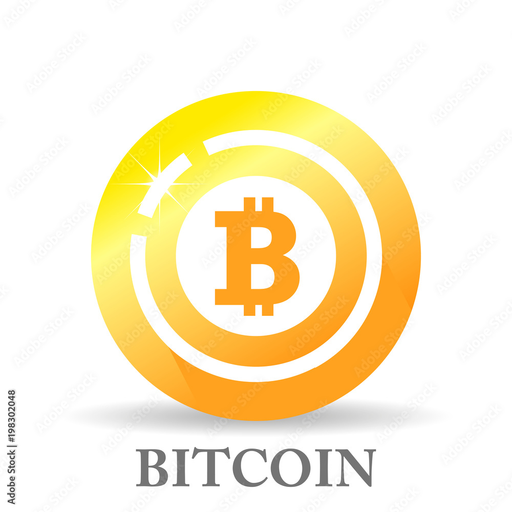 Bitcoin sign icon flat design network money symbol. For mobile user interface. Vector, illustration eps10 Bitcoin sign icon flat design network money symbol. For mobile user interface. Vector, illustration eps10