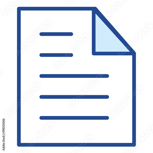 Dokument mit Eselsohr Vector Icon