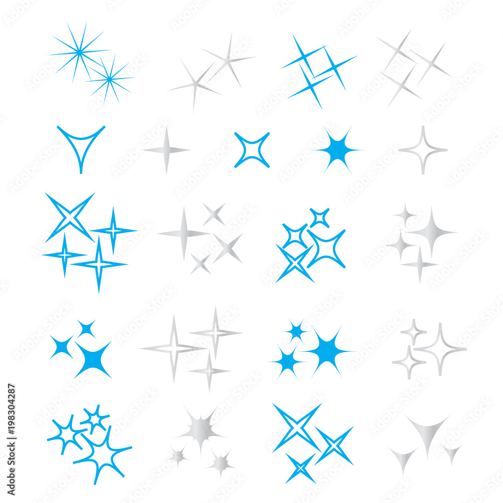 Obraz premium Icon sparkle line. Bright firework, decoration twinkle, shiny flash