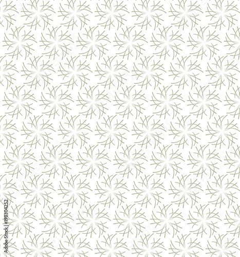 Geometric floral seamless pattern made of gray lines. Can be used these patterns as banners, business cards, festive decorations, greeting cards and for your ideas.