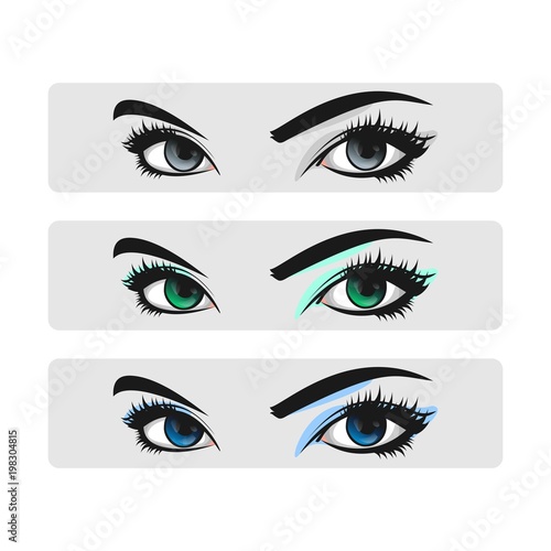 Eyelash extension logo. photo