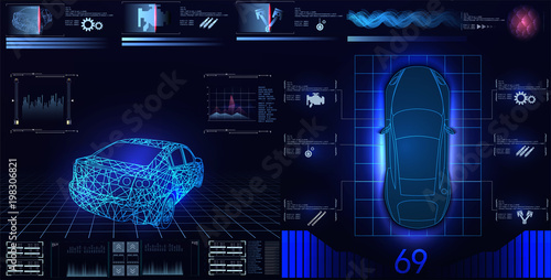 Car service in the style of HUD, Cars infographic ui, analysis and diagnostics in the hud style, futuristic user interface, repairs cars, Car auto service, mechanisms cars, car service HUD. dashboard