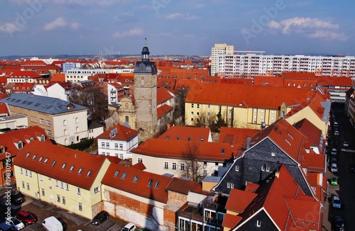 Erfurt, Blick vom Turm der Ägidienkirche