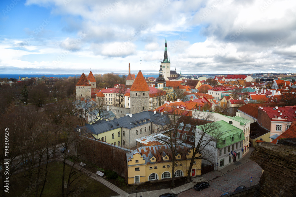 Obraz premium View of old town. Tallinn, Estonia