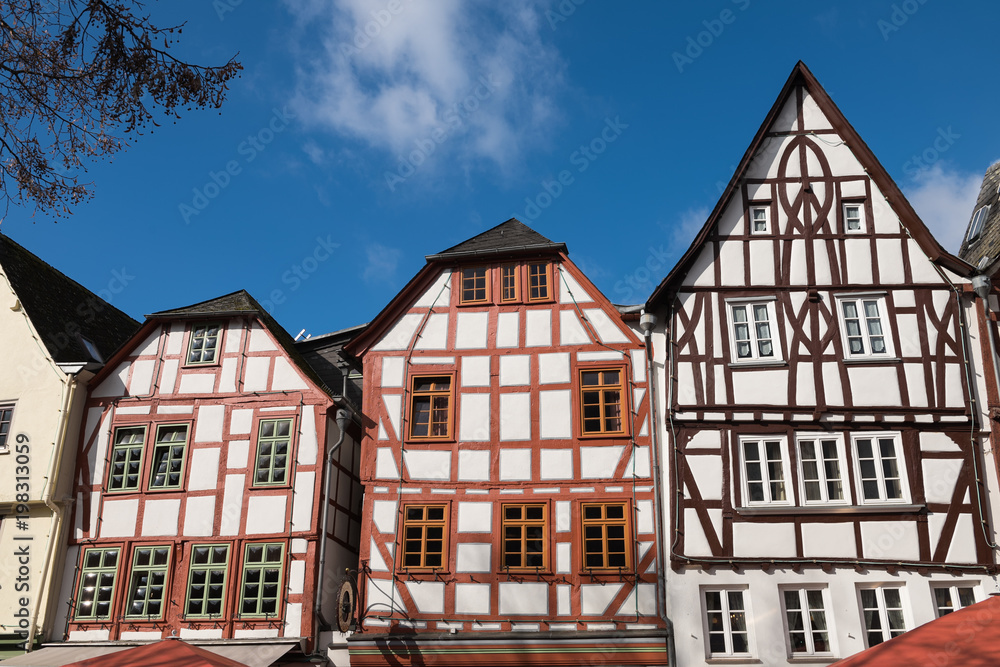 Historic timber-frame houses in the old centre of  Limburg an der Lahn, Germany