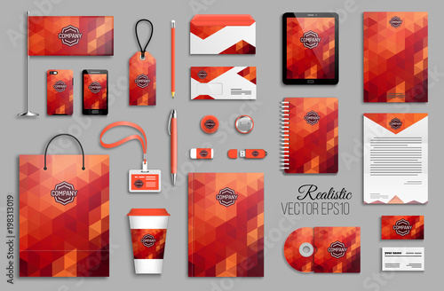 Corporate identity template set