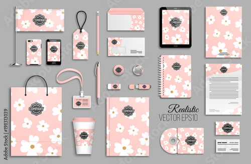 Corporate identity template set.
