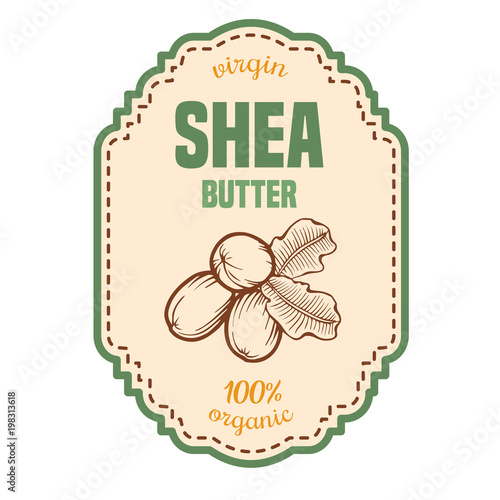 Shea butter label
