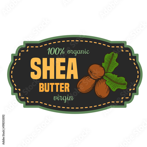 Shea butter label