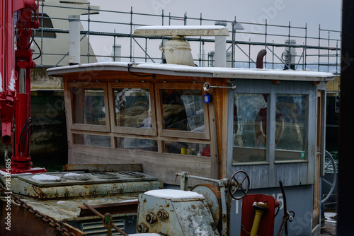 old working ships at lake constance