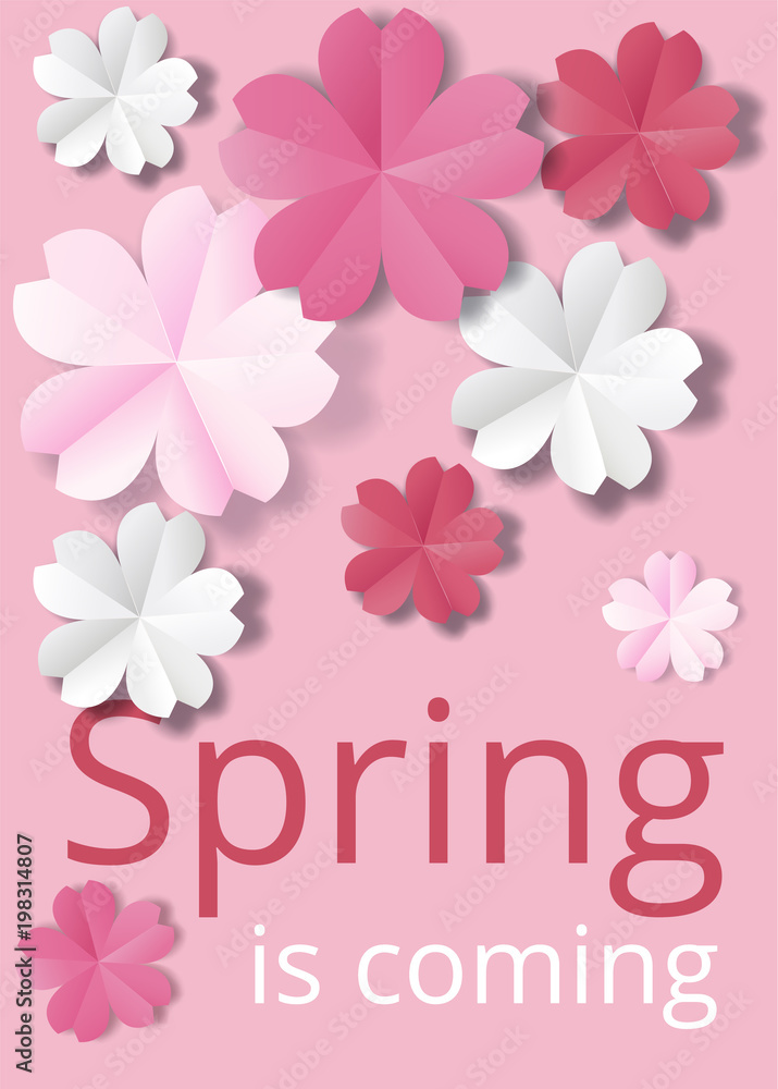 Fototapeta premium Paper flowers