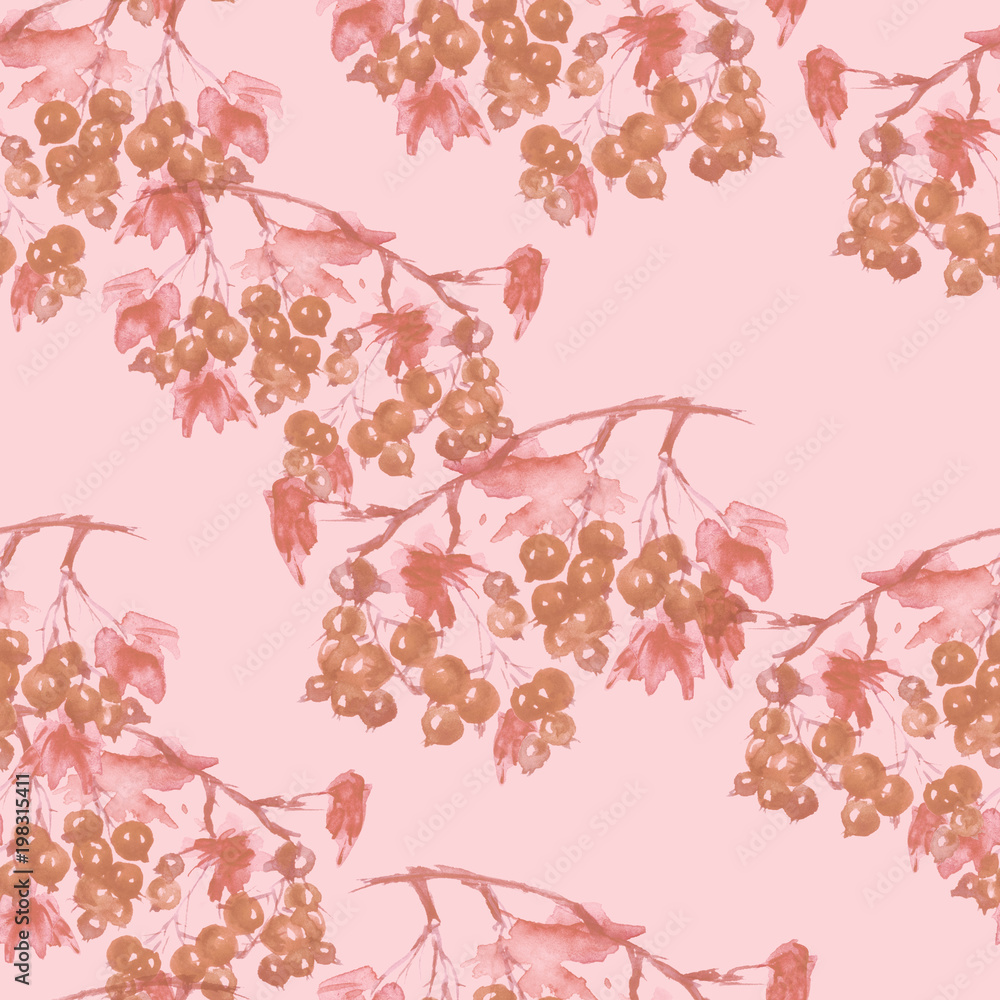 Watercolor seamless background with berries of grapes, currants, branch. A beautiful vintage pattern, an ornament for your design, wallpaper, textiles, packaging, cards. Fashionable art drawing
Watercolor seamless background with berries of grapes, currants, branch. A beautiful vintage pattern, an ornament for your design, wallpaper, textiles, packaging, cards. Fashionable art drawing