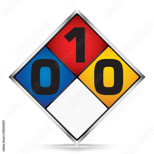 International  Diamond 0-1-0 Symbols,White,Blue,Red,Yellow Warning Dangerous icon on white background,Attracting attention Security First sign,Idea for,graphic,web design,Vector,illustration,EPS10