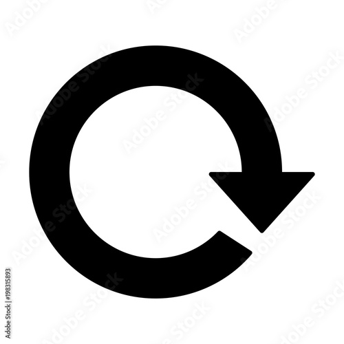 rotation arrow,reload icon vector