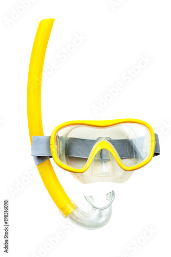 Quadro su tela Snorkeling mask and tube