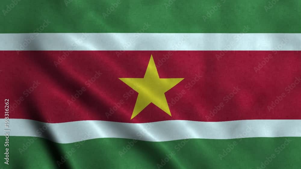 4K Seamless Loopable Flag of Suriname 4K Seamless Loopable Flag of Suriname