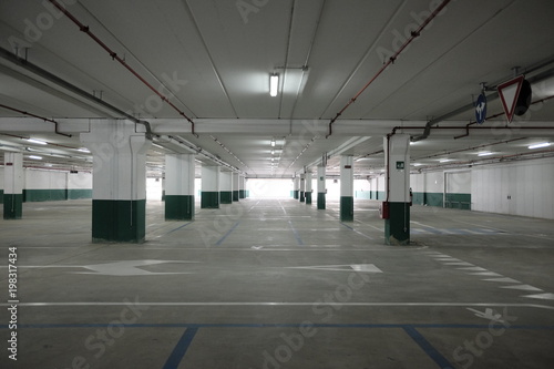 empty covered parking