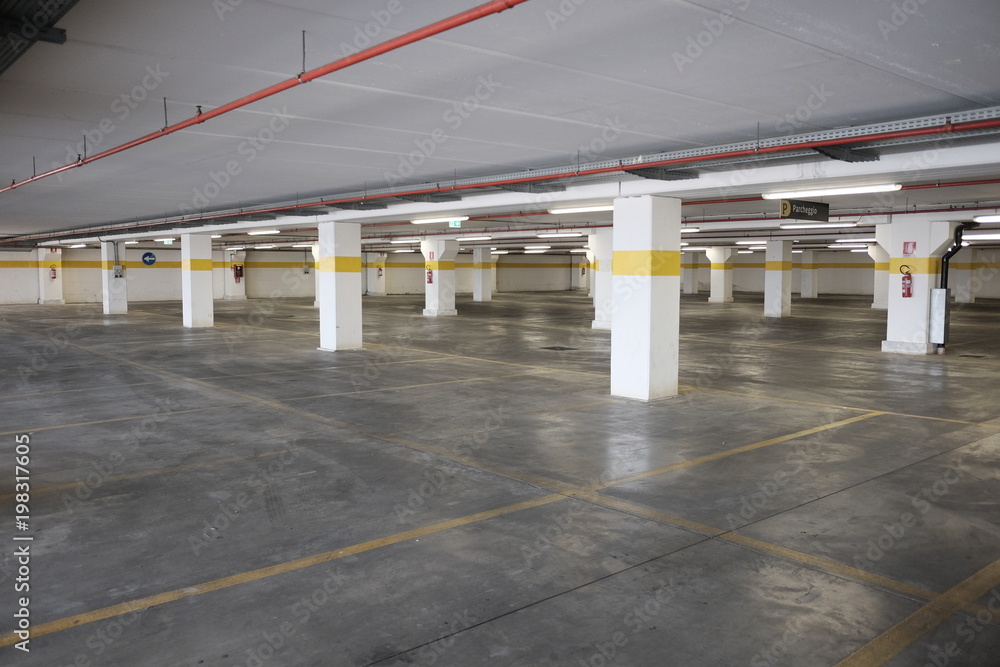 empty covered parking