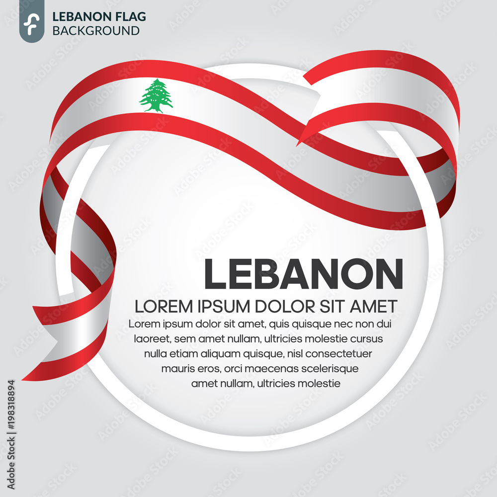 Obraz premium Lebanon flag background