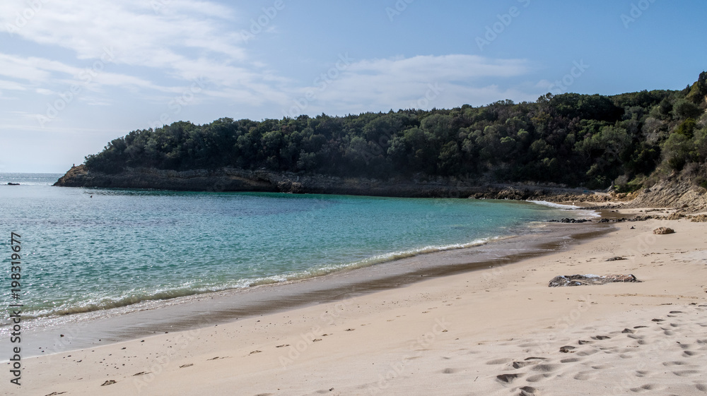 Beach cove on the coast of Portugal