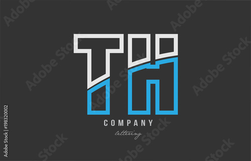 white blue alphabet letter ab a b logo icon design