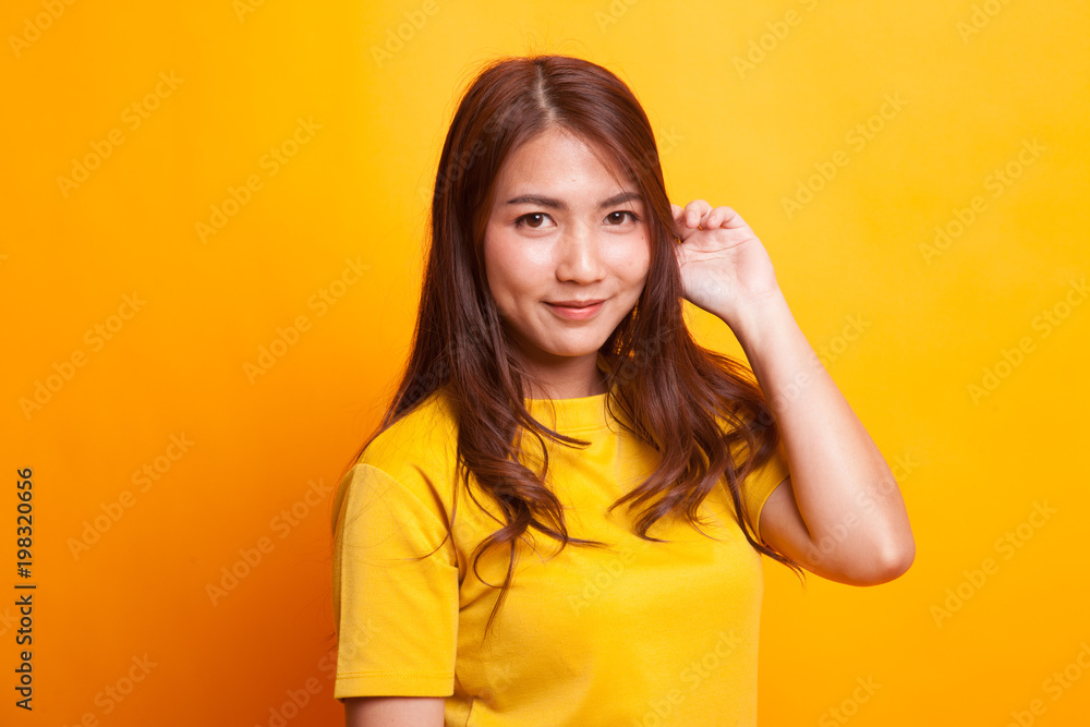 Beautiful young Asian woman Beautiful young Asian woman