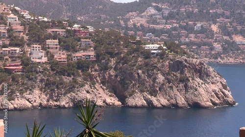 Cliffs near Port D'Antrax, Mallorca, Spain. photo