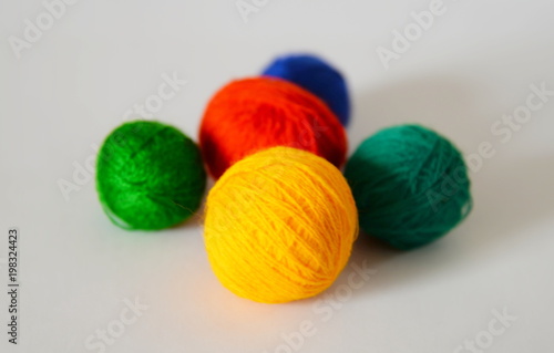colorful, ball, thread