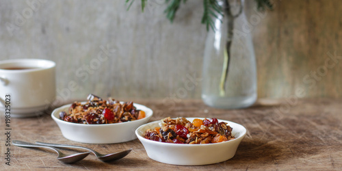 granola with dried fruits