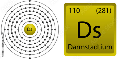 Darmstradtium Atom Shell