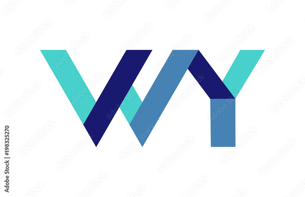 WY Ribbon Letter Logo WY Ribbon Letter Logo