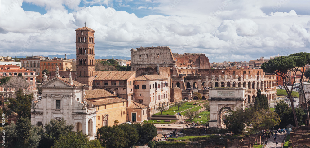 Rome panorama, Italy