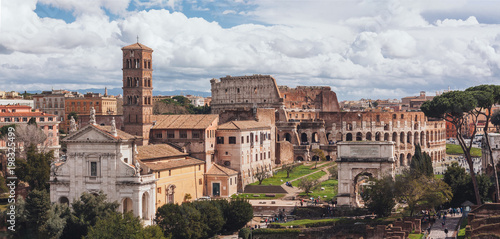 Obraz na płótnie Rome panorama, Italy w salonie