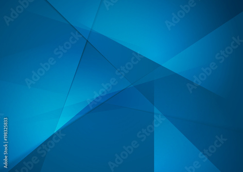 Bright blue hi-tech polygonal corporate background