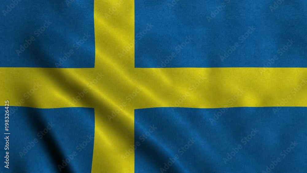 4K Seamless Loopable Flag of Sweden 4K Seamless Loopable Flag of Sweden