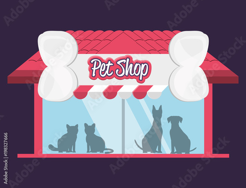 pet shop building facade