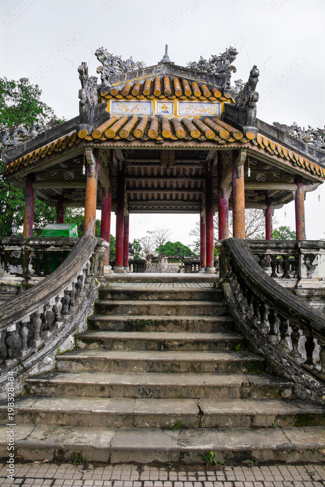 A pagoda near site of former Khon Thai Residence in Hue Imperial City, Vietnam
