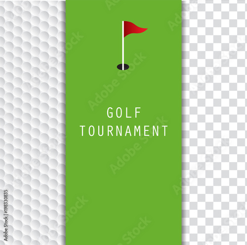 Golf tournament invitation flyer template graphic design