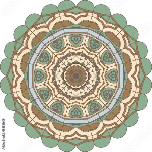 Mandala Lace Pattern, Oriental