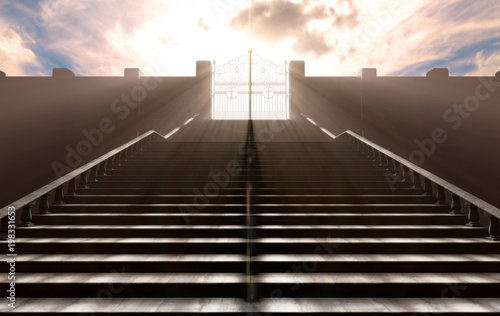Fototapeta Naklejka Na Ścianę i Meble -  The Stairs To Heavens Gates