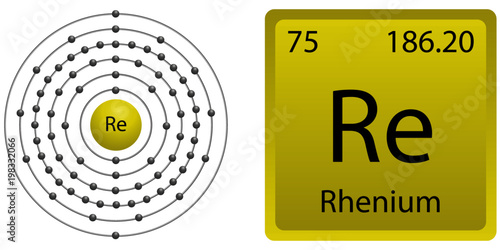 Rhenium Atom Shell