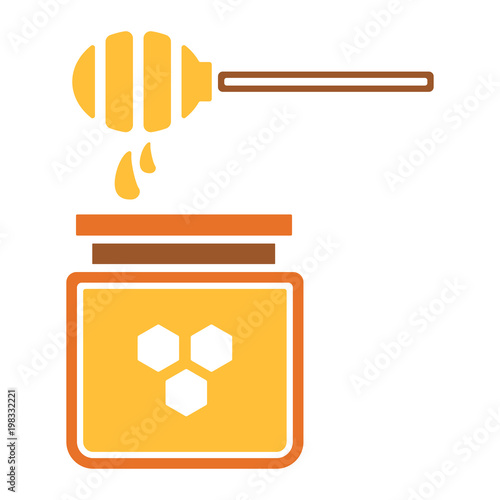 Bienen & Honig Icon - Honigglas