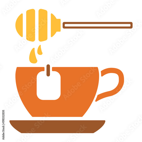 Bienen & Honig Icon - Tee mit Honig