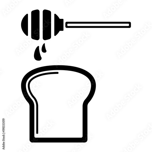 Bienen & Honig Icon - Honigtoast