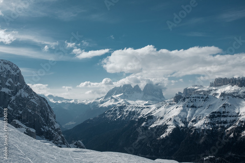 Holiday in the ski resort of northern Italy.  Tour to the Dolomites. © Oleg Samoylov