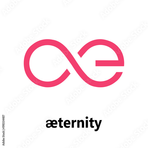 Aeternity Cryptocurrency Sign Isolated